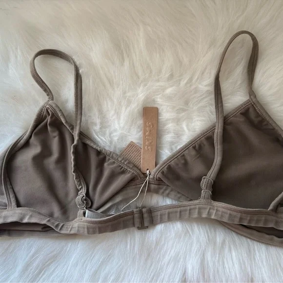 SKIMS C3 Outdoor Rhinestones Skimpy Triangle Bralette 2X BR-TRI-3529 desert - Picture 3 of 3